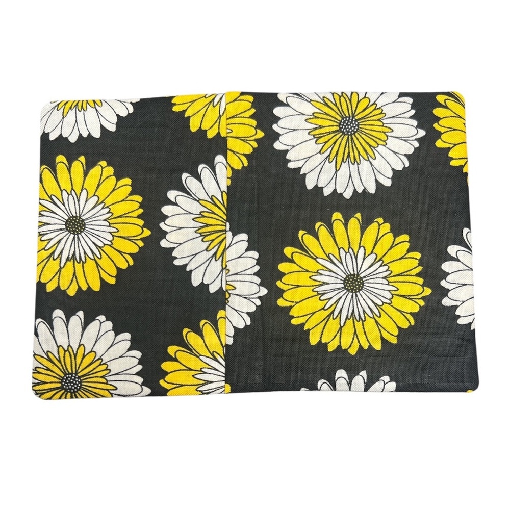 Hand Crafted Mug Rug Coaster Embroidered Cotton Fabric Padded Absorbs Liquid - Picture 2 of 8